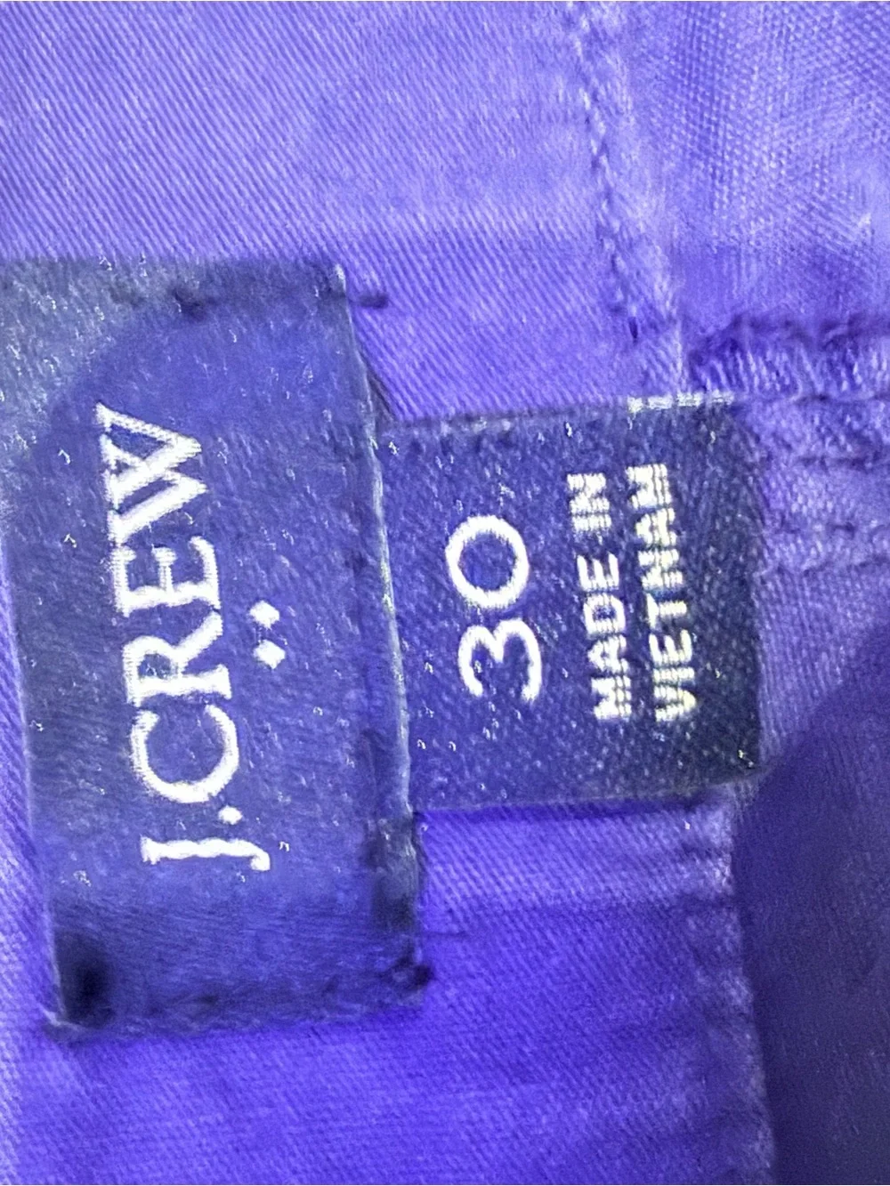 J.Crew Cobalt Blue Wide Leg Crop Utility Pants Size 30 High Rise Patch Pocket